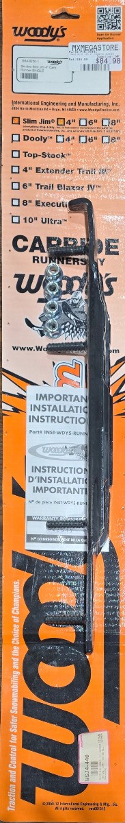 Woodys Slim Jim Dooly Performance Carbide Wear Rods - 4in. - SS4-8250