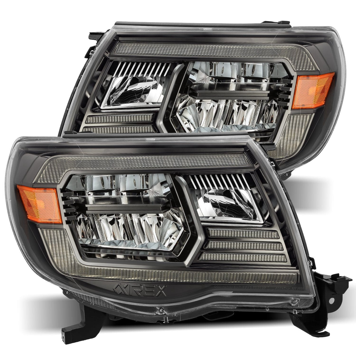 For 05-11 Toyota Tacoma AlphaRex Luxx Crystal Alpha Black LED Headlights Lamps For 05-11 Toyota Tacoma AlphaRex Luxx Crystal Alpha Black LED Headlights Lamps