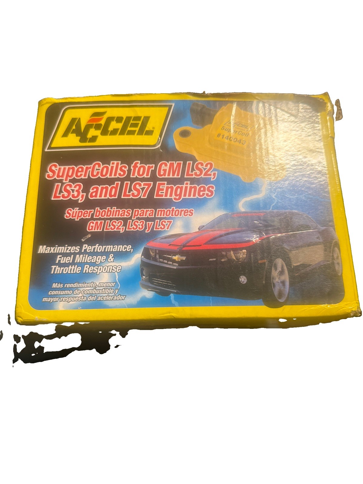 ACCEL 140043-8 SuperCoil Ignition Coils - Yellow, 8-pack Corvette Camaro GM ACCEL 140043-8 SuperCoil Ignition Coils - Yellow, 8-pack Corvette Camaro GM