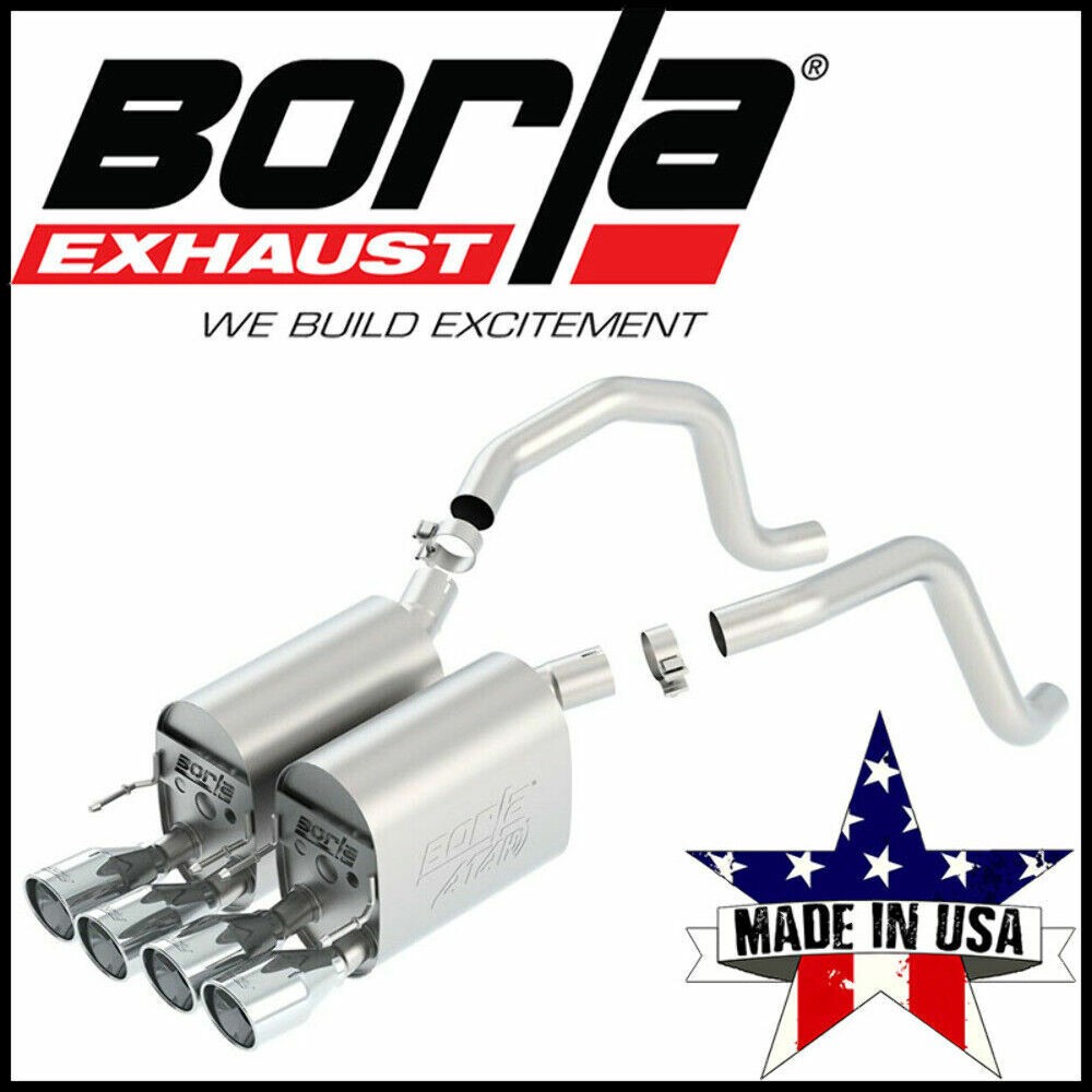 Borla ATAK Axle-Back Exhaust System Fits 2005-2008 Chevrolet Corvette 6.0L/ 6.2L