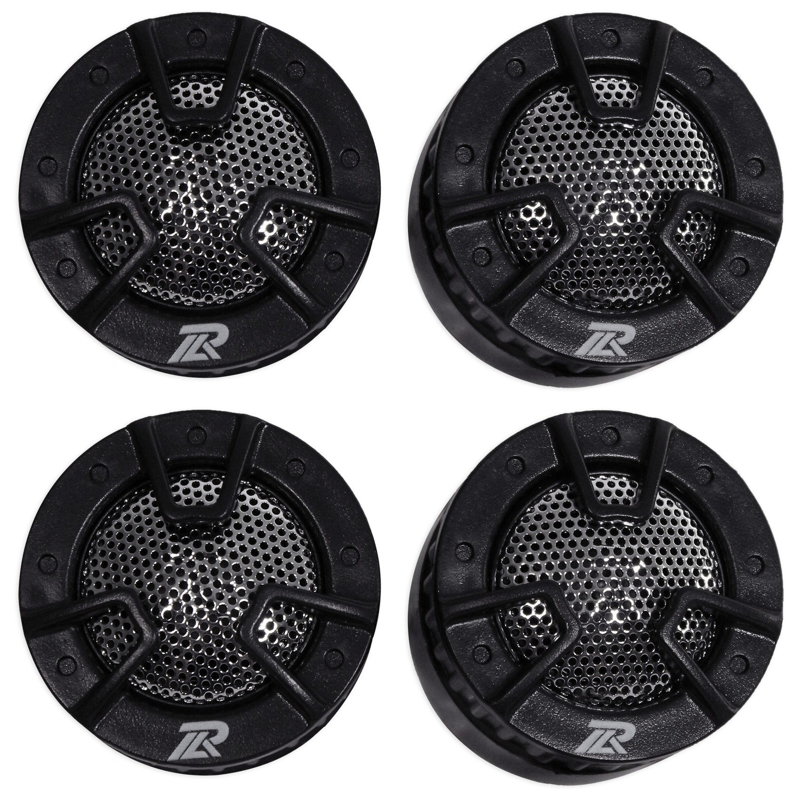 2 New Pairs Power Acoustik NB-4 500 Watt Car Tweeters With Built in Crossover