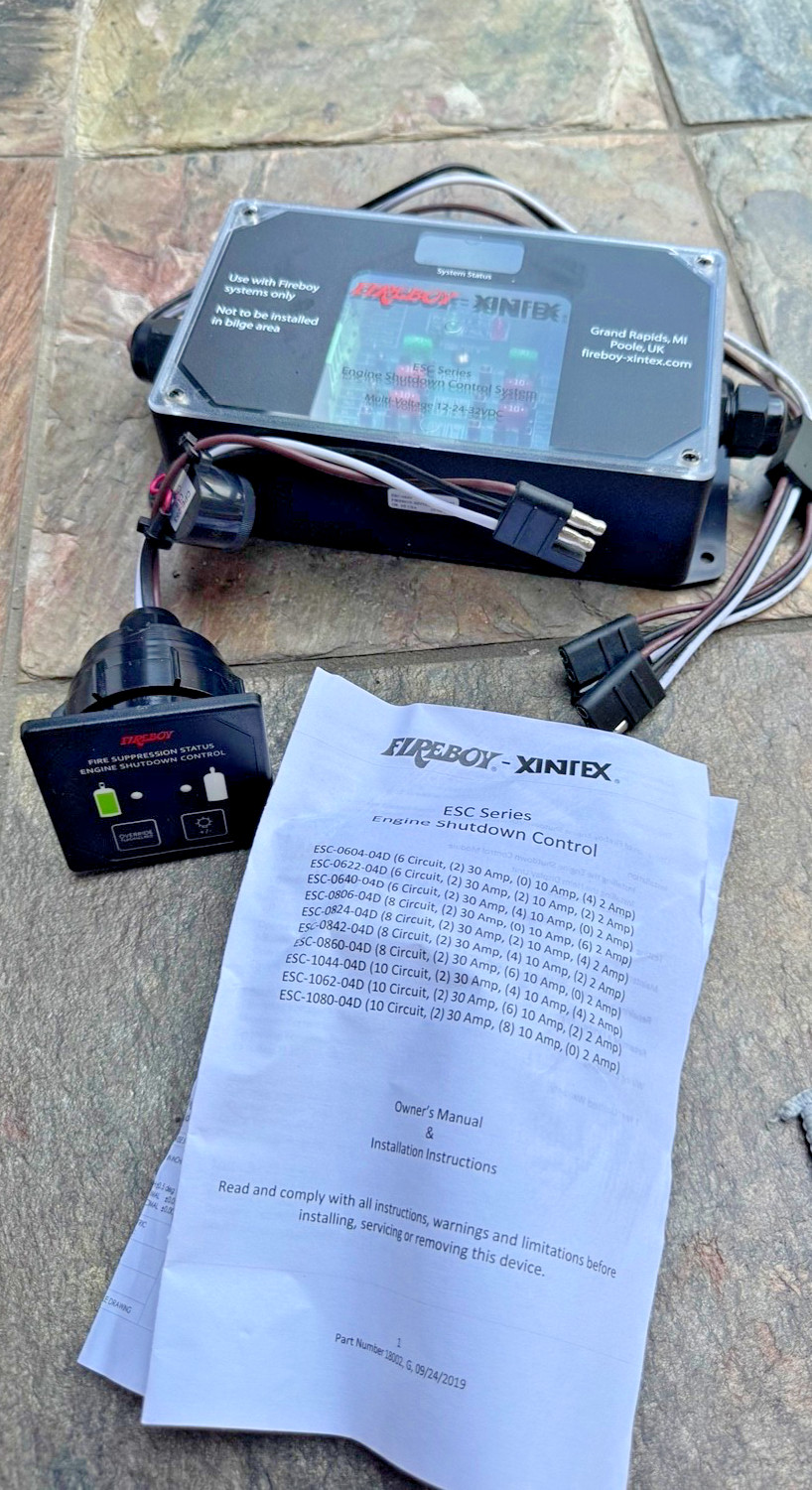 Fireboy-Xintex ESC-0640-04D Engine Shutdown Control System 6 Circuit NEW Open Bo