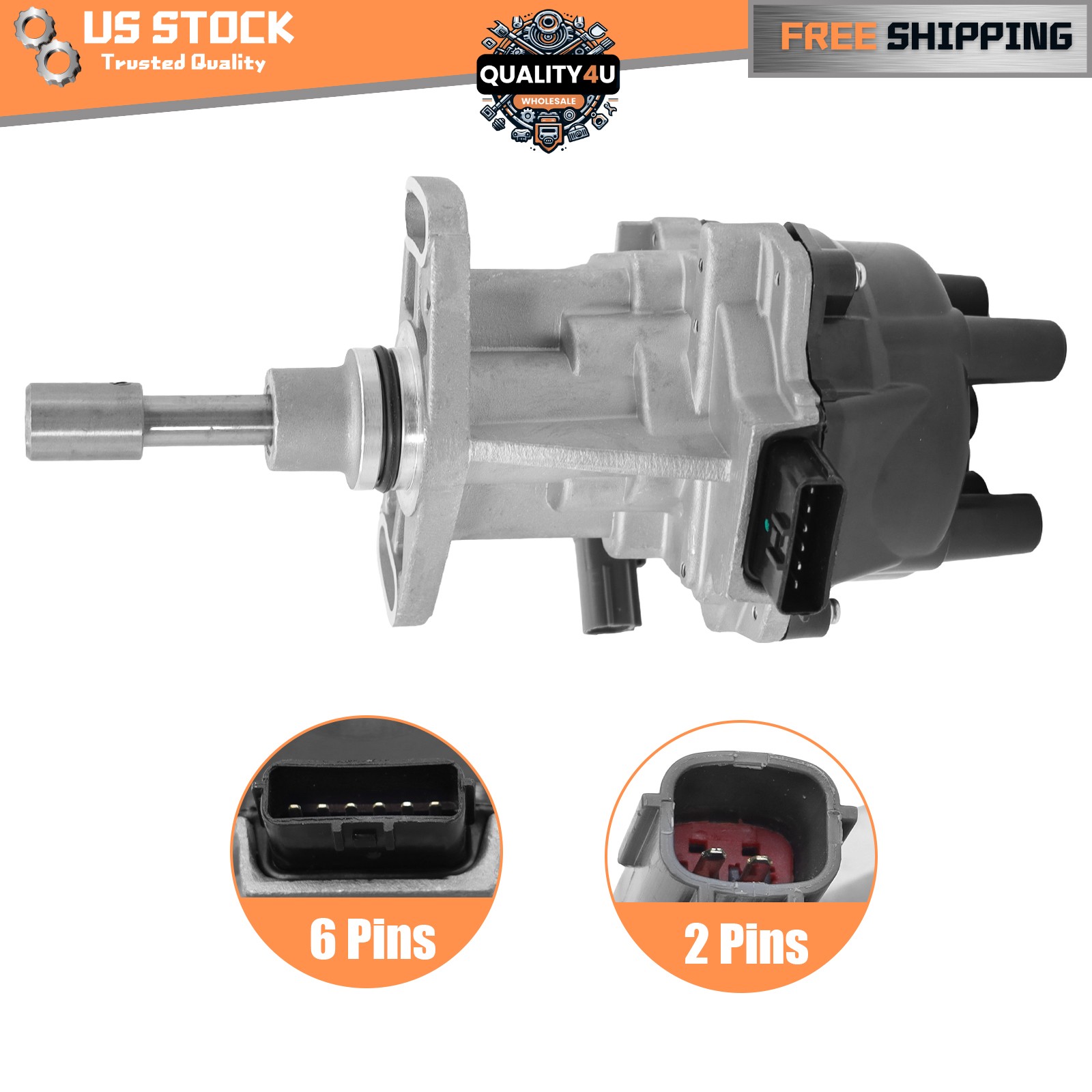 22100-1S704 Ignition Distributor For 96-97 Nissan Pickup Truck D21 Hardbody 2.4L