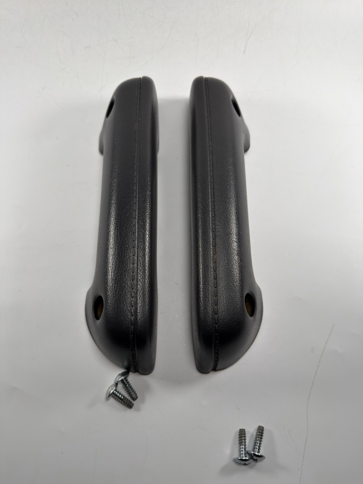 87-95 Nissan D21 Hardbody Pickup Door Handle Armrests DARK GRAY & Screws OEM