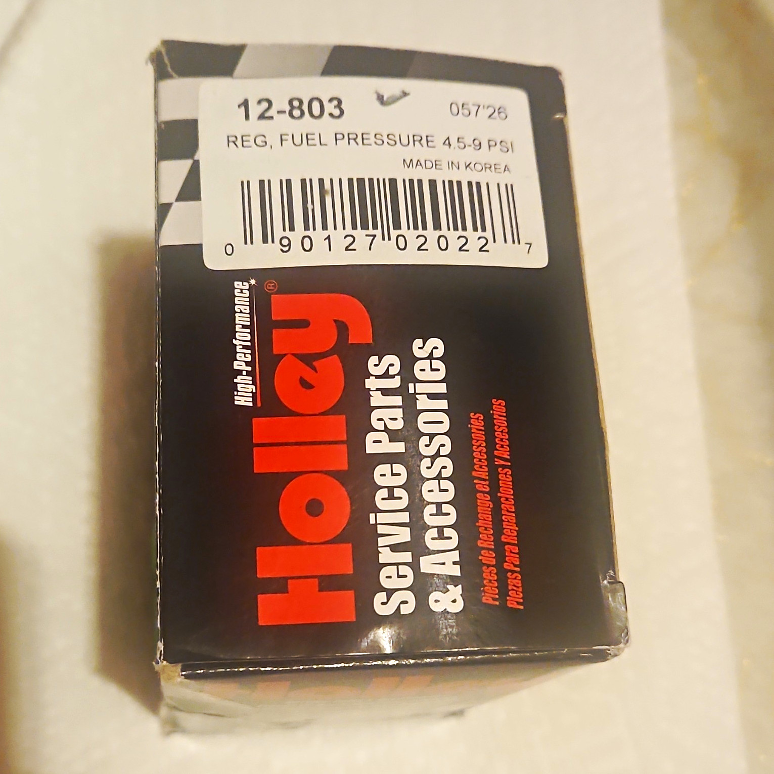 Holley 12-803 Chrome Fuel Pressure Regulator
