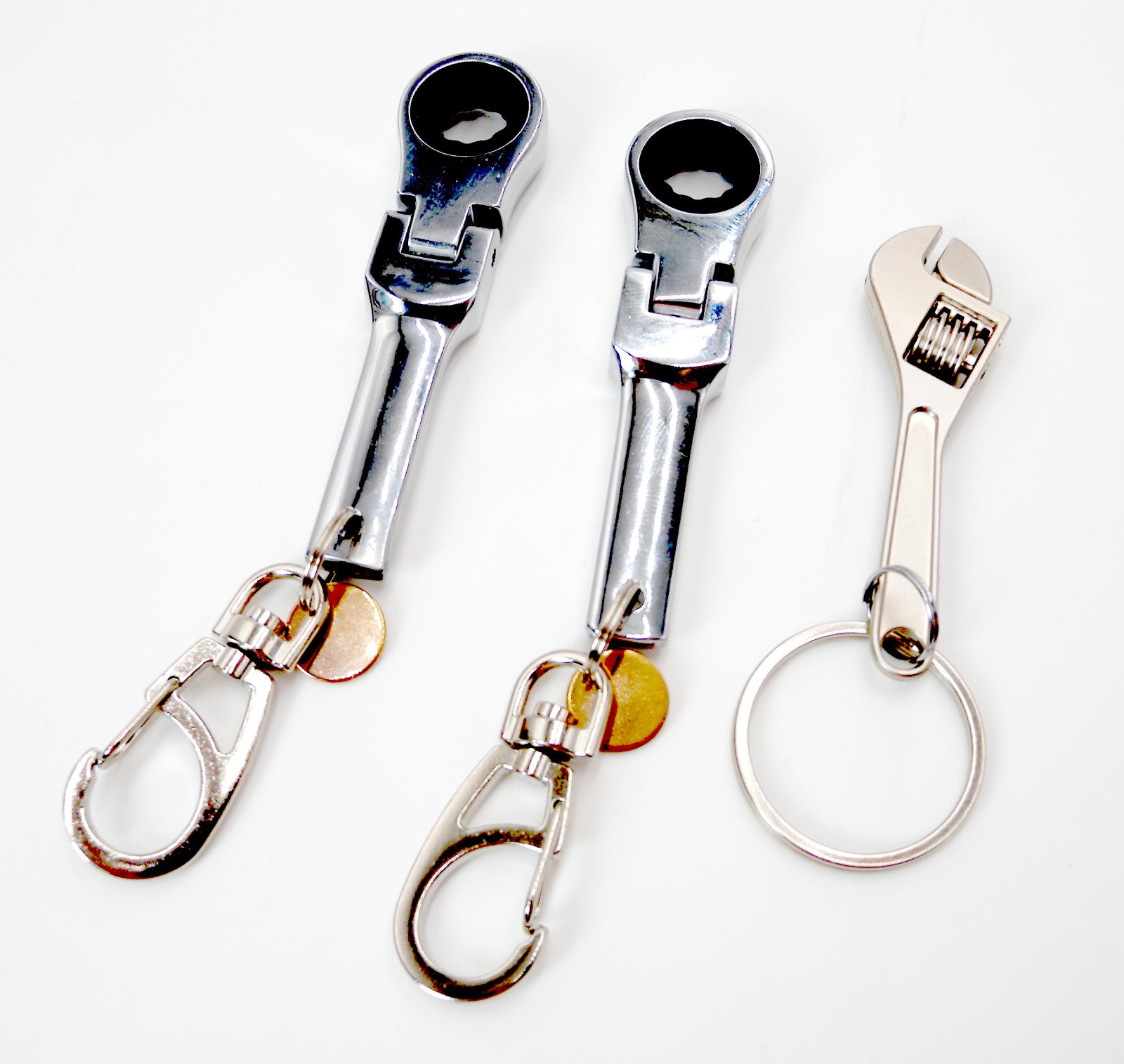 2-10mm Ratchet Wrench Keychain Key Rings § PLUS FREE BONUS Mini Tool