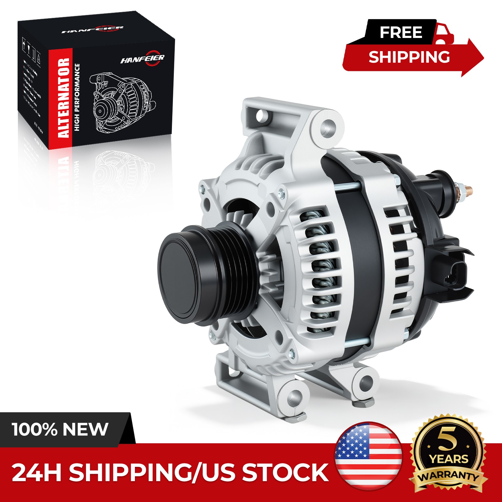 Alternator for Chevrolet Malibu 2.5L 2013-2015 2.0L 2016-2019 11682 104210-1962