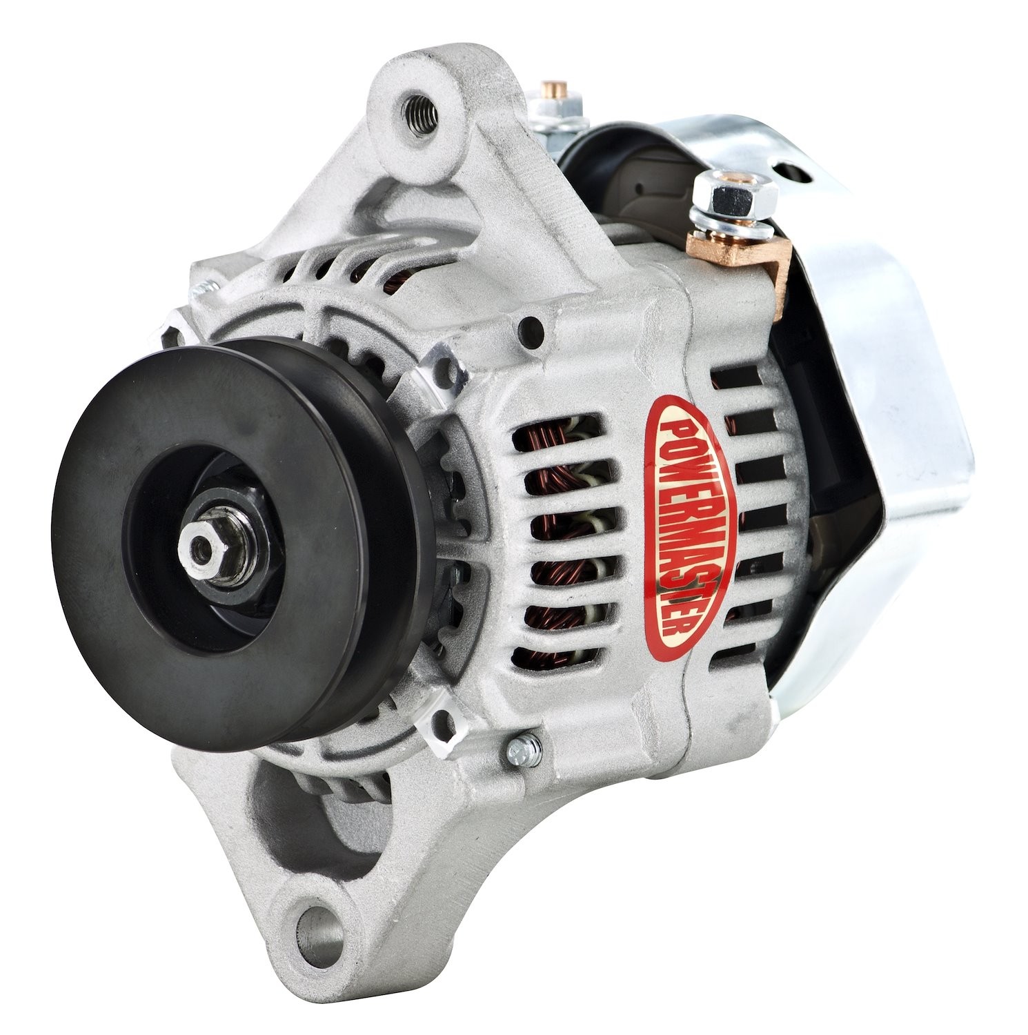 Powermaster Denso-Style 93mm Race Alternator 55 Amp 1-Wire