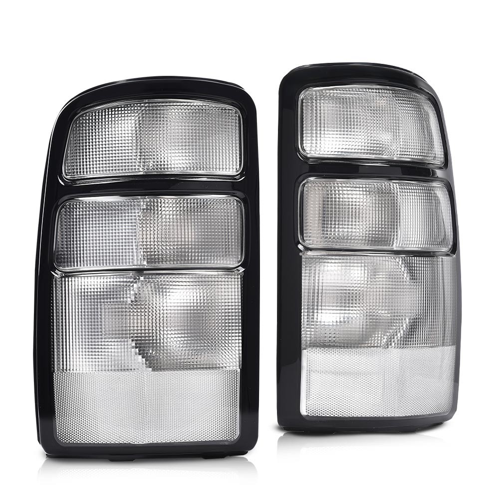 RARE All CLEAR Euro Rear Tail Light For 00-06 Chevy Suburban Tahoe w/ Bulbs