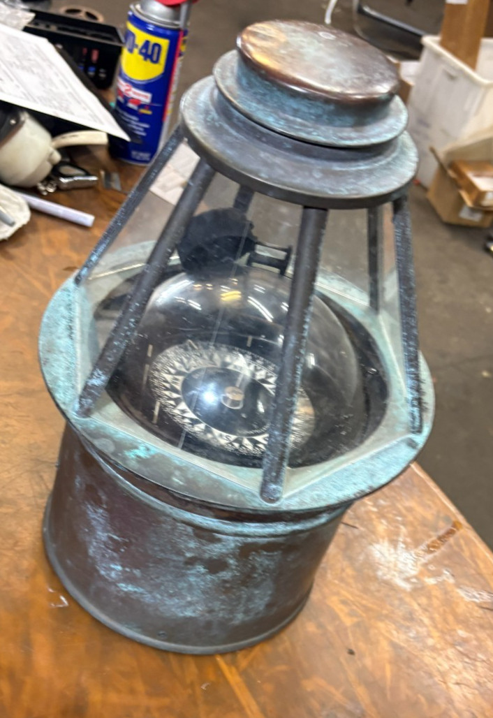 DANFORTH BINNACLE MOUNT W/ SKYLIGHT HEAD 6\ DANFORTH BINNACLE MOUNT W/ SKYLIGHT HEAD 6\
