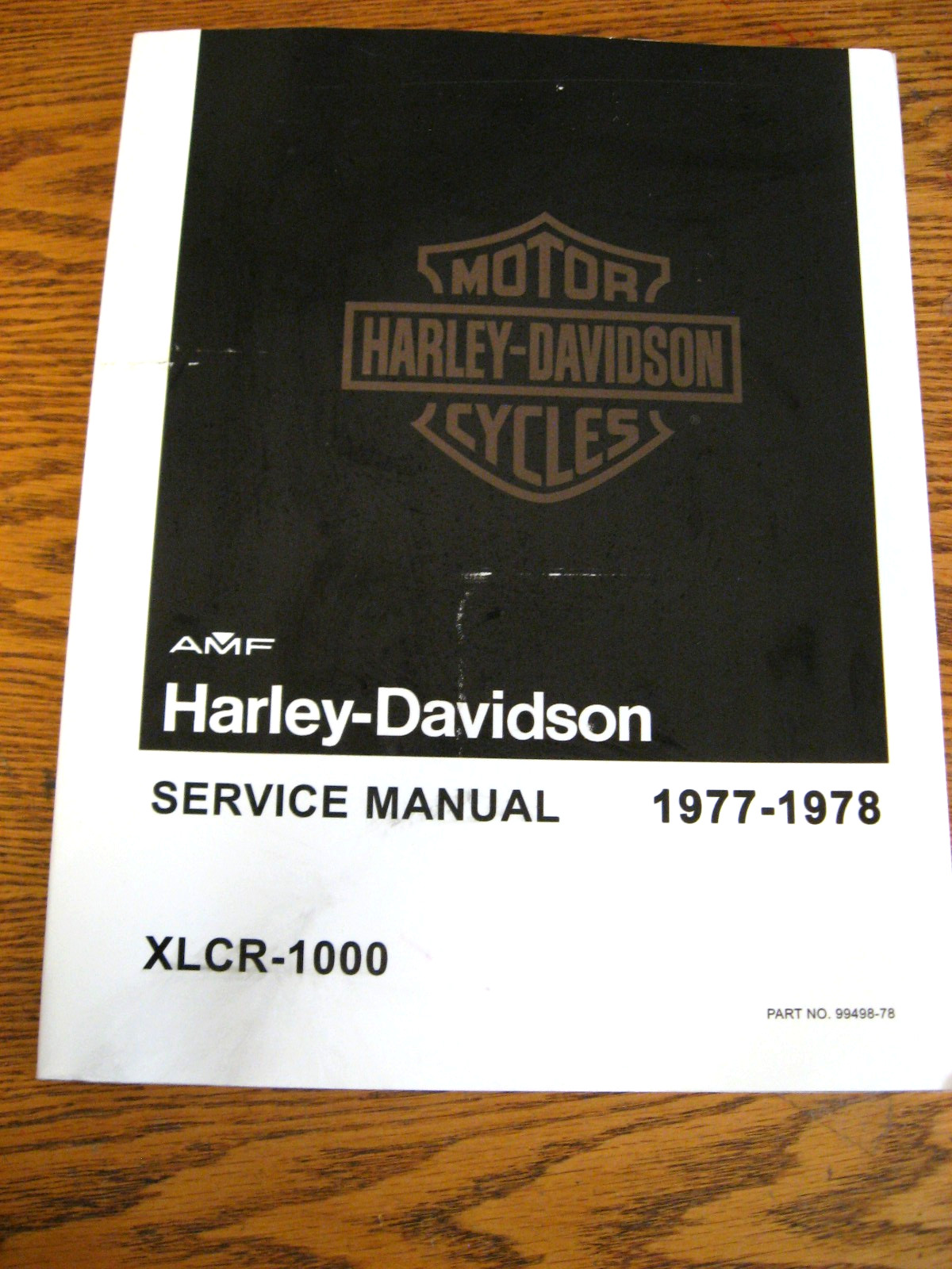 1977 1978 Harley Davidson XLCR-1000 Cafe Racer Sportster Service Manual