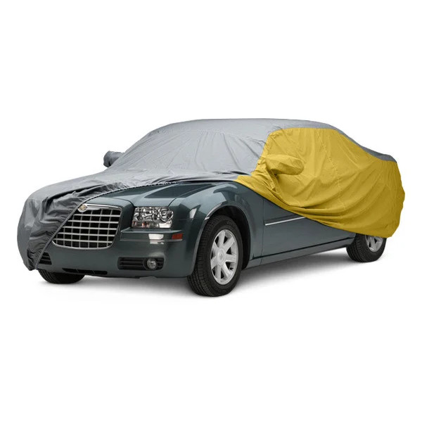 Covercraft WeatherShield HP Two-Tone Gray Custom Car Cover w Yellow Sides