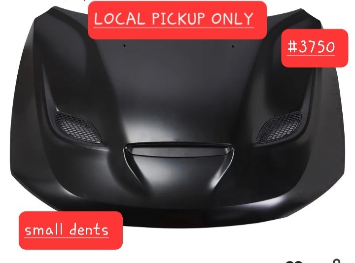 ➿️ Hood Panel Compatible with 2011-2023 Dodge Durango Aluminum Black Primed ➿️ Hood Panel Compatible with 2011-2023 Dodge Durango Aluminum Black Primed