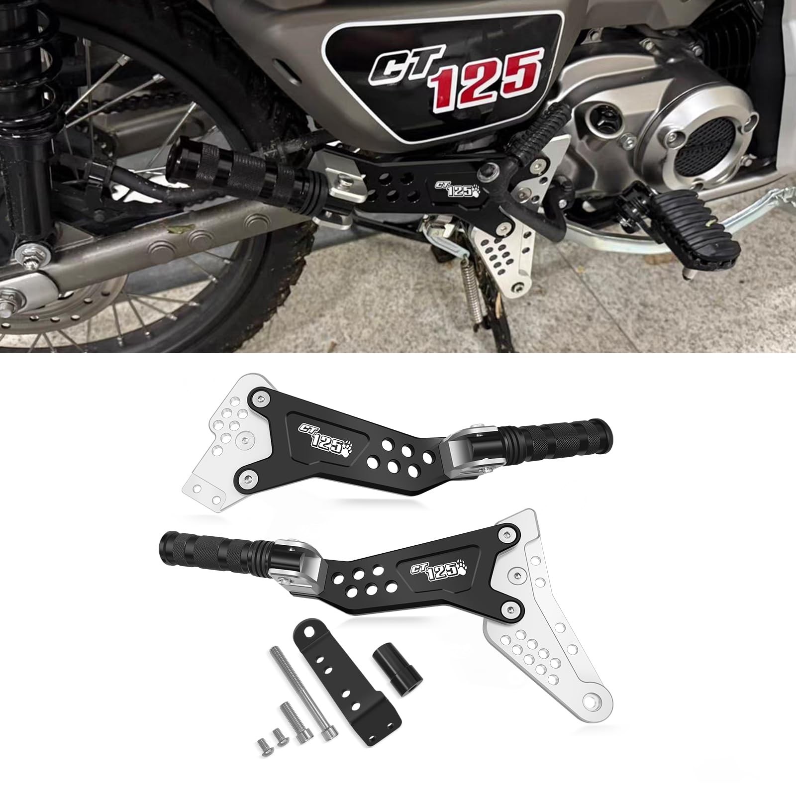 For CT125 Trail125 Trail 125 2025 2024 2023 2022 2021 2020 Motorcycle silver For CT125 Trail125 Trail 125 2025 2024 2023 2022 2021 2020 Motorcycle silver