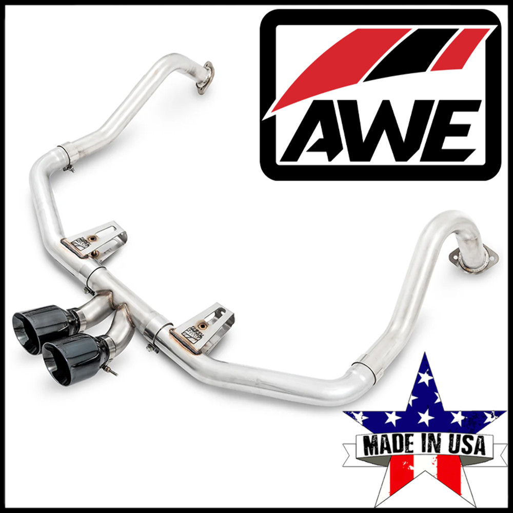 AWE Track Cat-Back Exhaust System fit 17-25 Porsche 718 Boxster/Cayman 2.0L/2.5L AWE Track Cat-Back Exhaust System fit 17-25 Porsche 718 Boxster/Cayman 2.0L/2.5L
