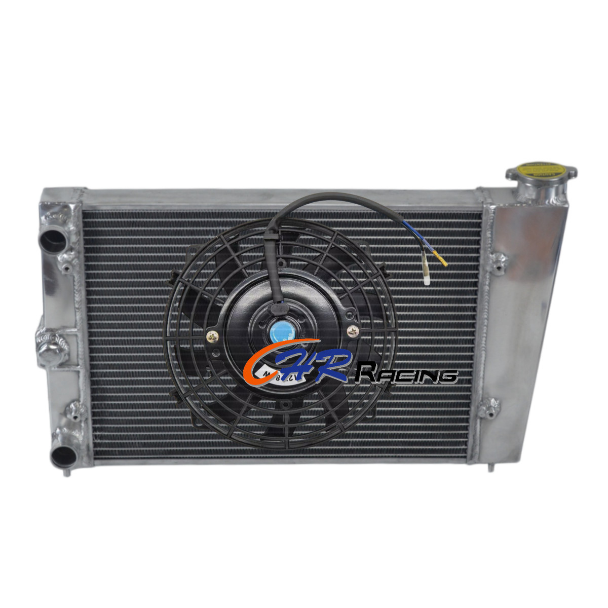 Aluminum Radiator+Fan for 1981-1984 Volkswagen Golf/Polo/Scirocco 1.1L 1.3L MT
