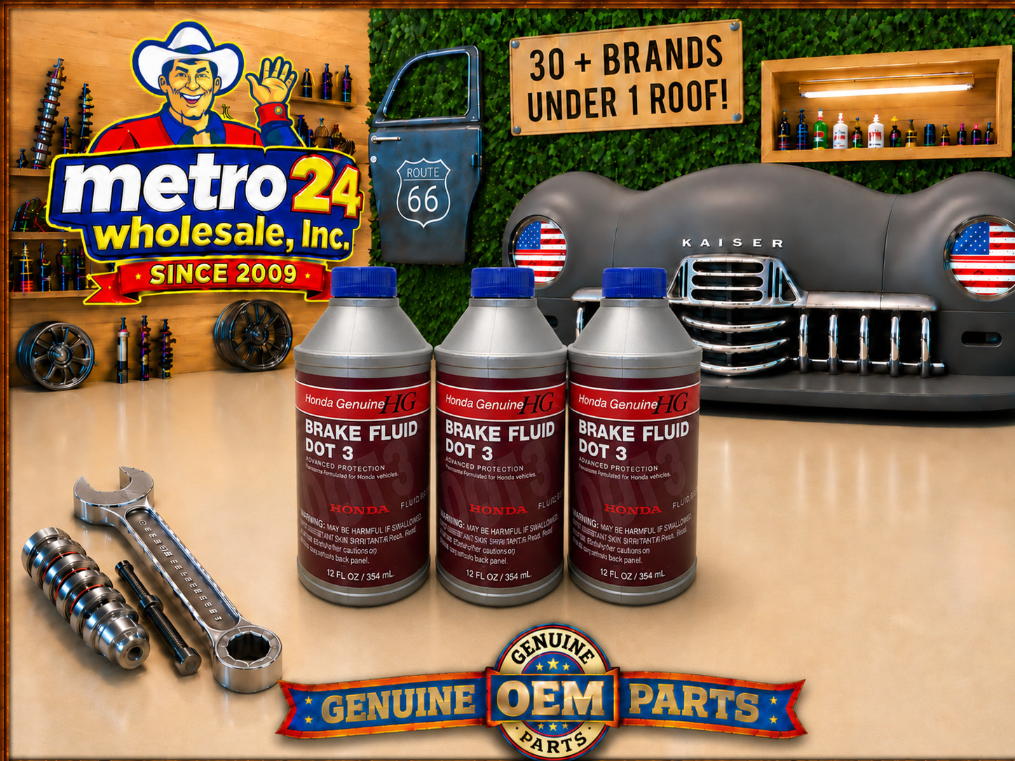 (3) Genuine OEM Honda Brake Fluid Bottle 12 oz. 08798-9008 DOT 3 SAME AS DEALER