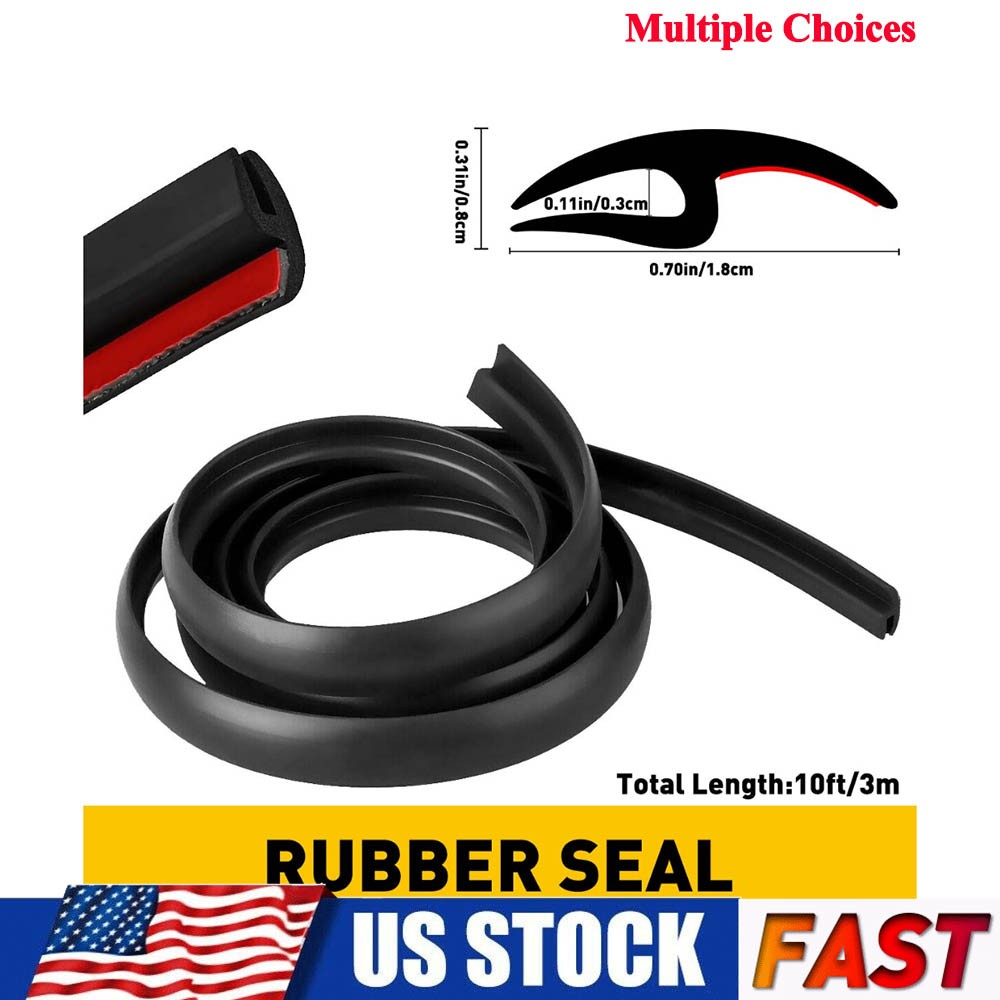 Car Roof Windshield Rubber Seal Strip Trim Edge Molding Protector Guard H-Shape