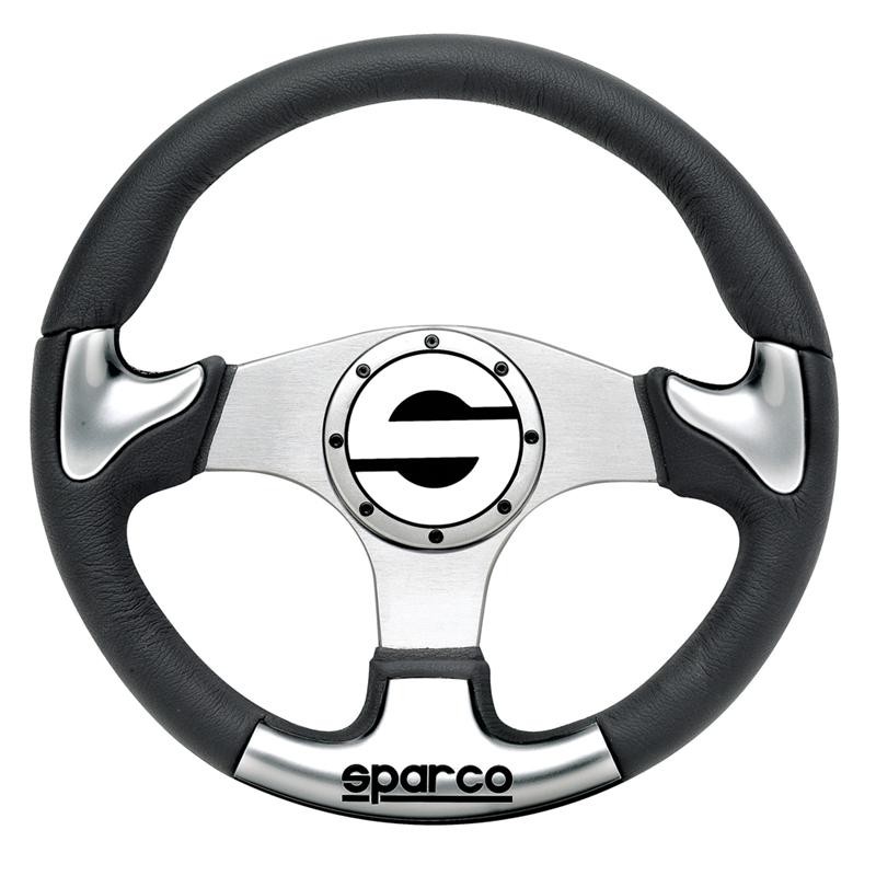 Sparco P 222 Silver Steering Wheel for Automotive Performance