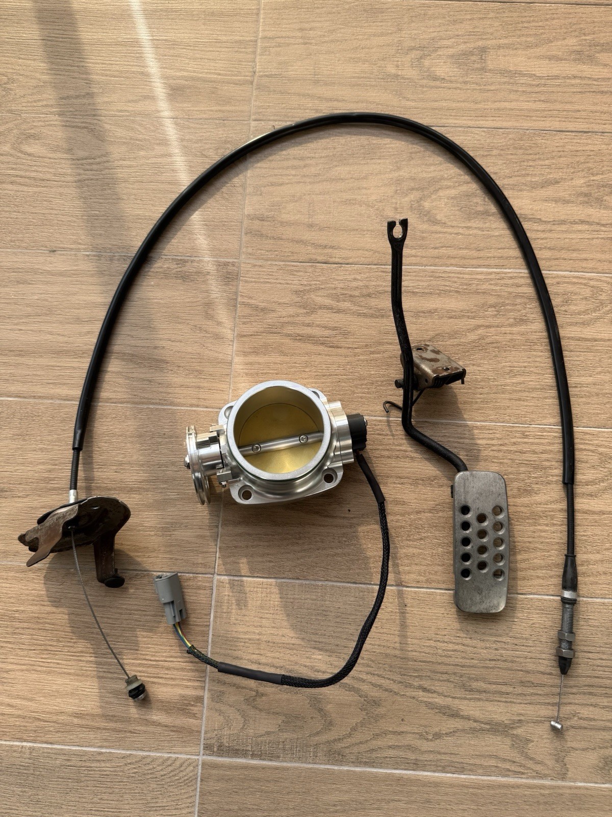 Rb26dett 72mm Plazmaman Throttle Body + TPS Sensor + Nismo S14 Gas Pedal + Cable