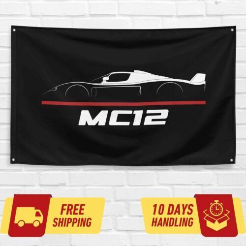 For Maserati MC12 2004-2005 Enthusiast 3x5 ft Flag Banner Birthday Gift