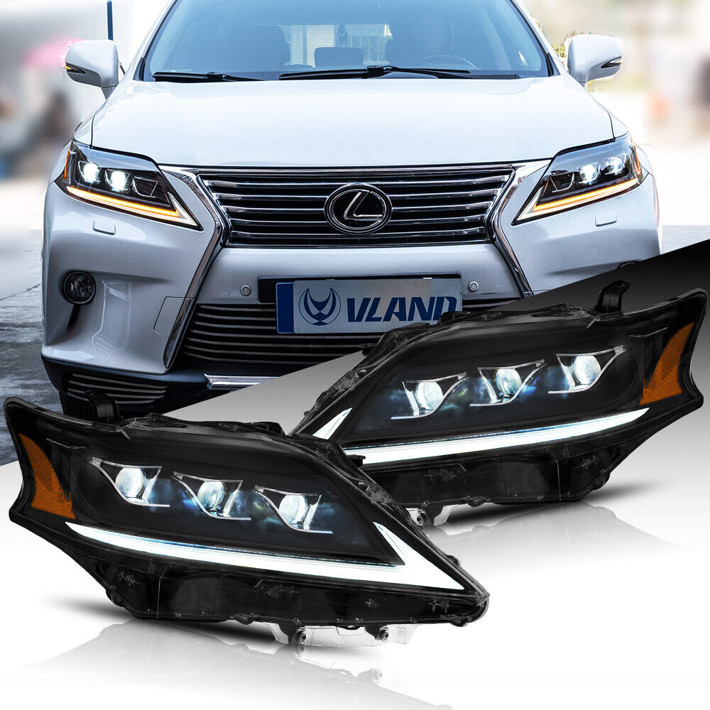 VLAND LED Projector Headlights For Lexus RX350 RX450h FSport 2012 2013 2014 Set