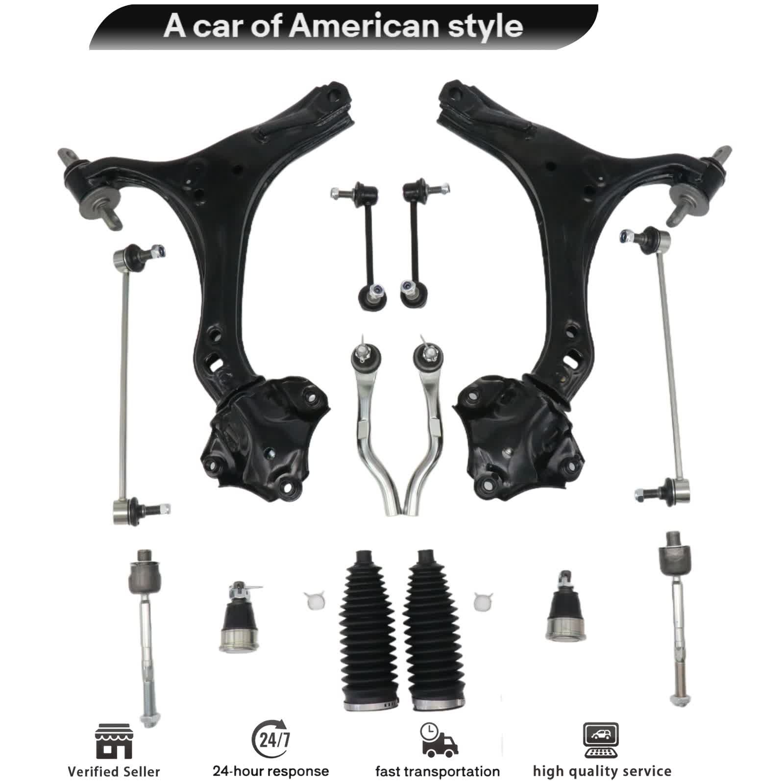 For 2013-17 Accord 3.5L Front Lower Control Arm w Ball Joints Suspension Kit US