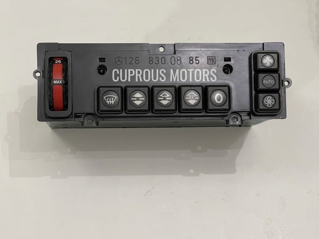 Mercedes W126 300SEL 420SEL 560SEL Climate Control Panel OEM 1268300885