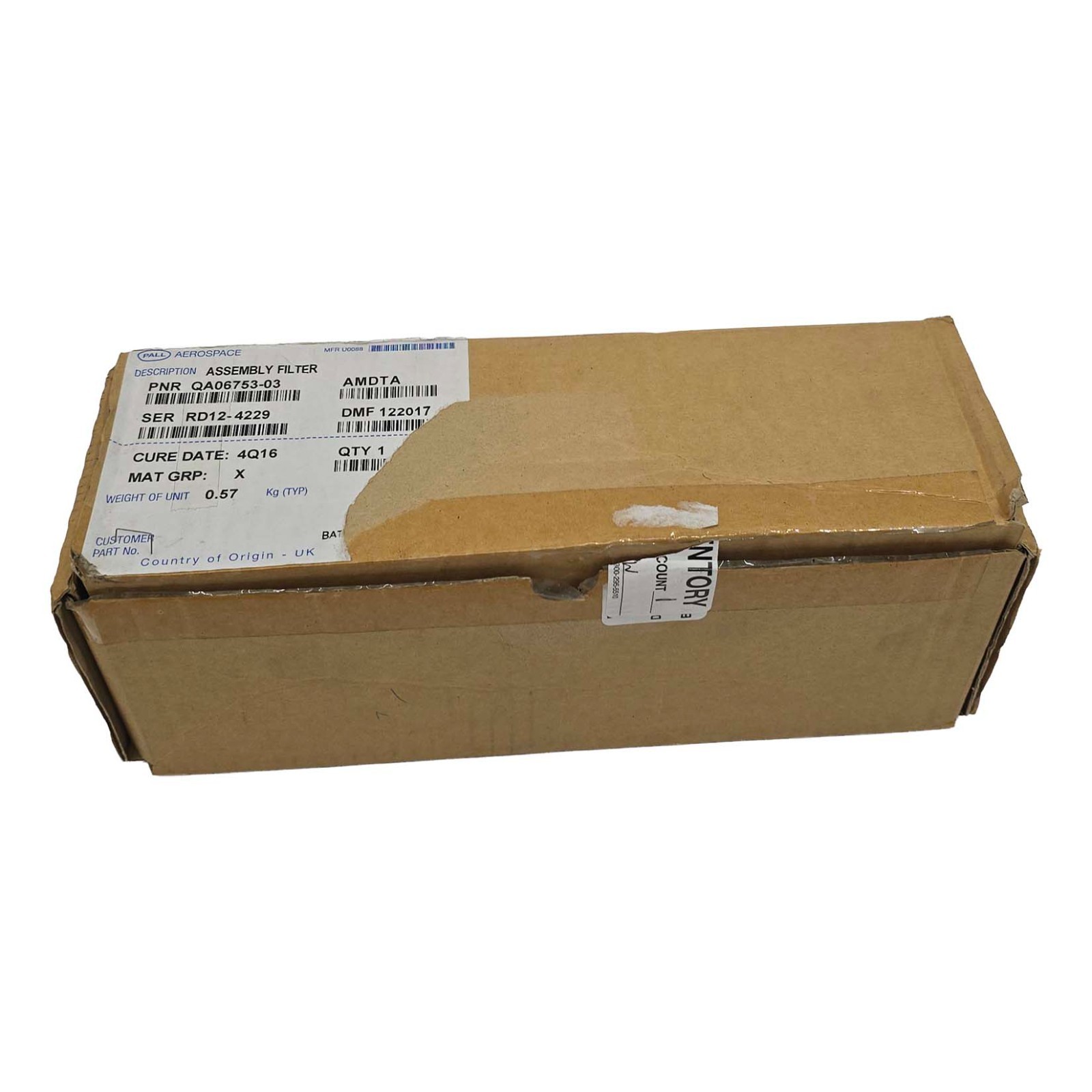Pall Aerospace QA06753-03 Assembly Filter Airbus A330