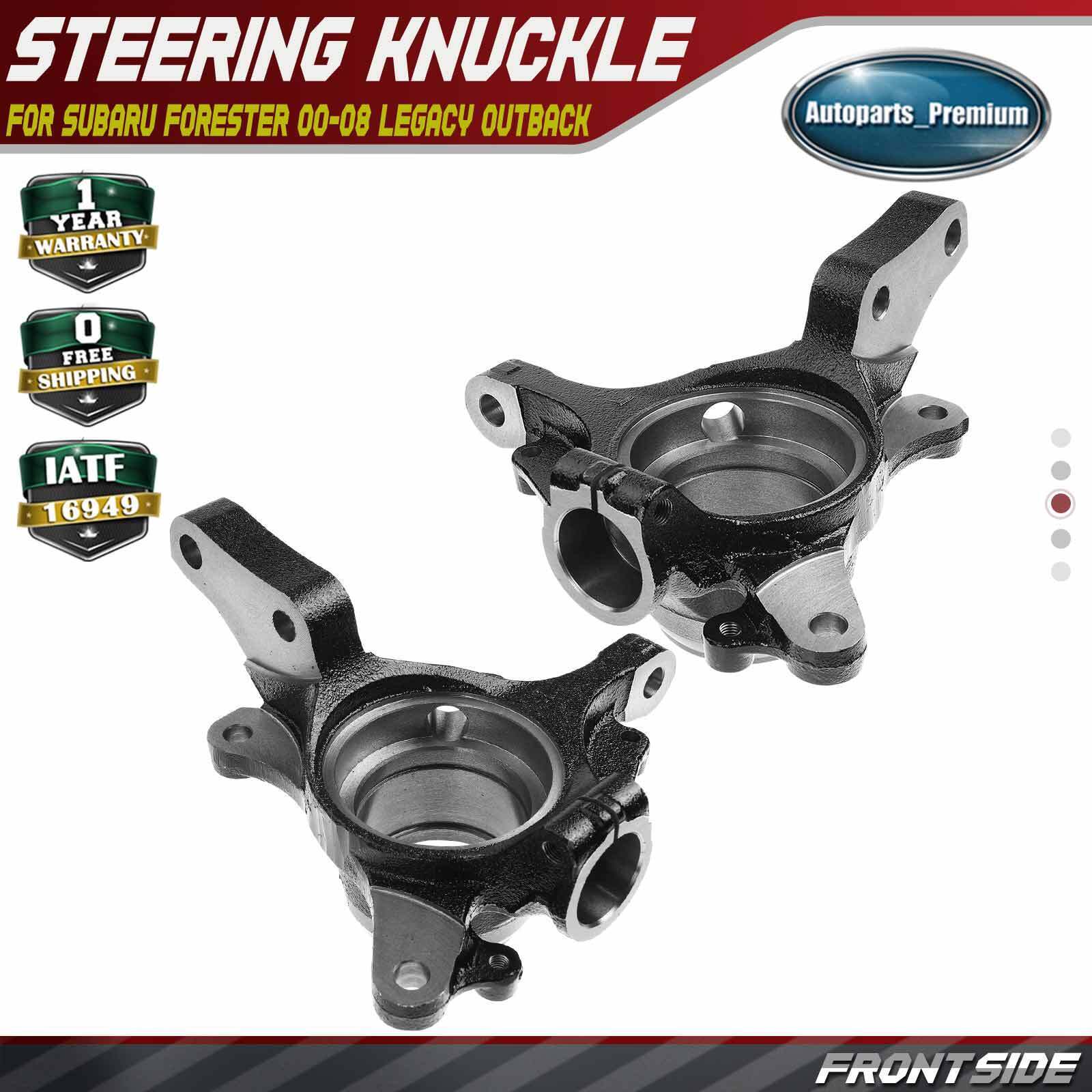 2x Steering Knuckle for Subaru Forester 00-08 Legacy Outback Front Left & Right