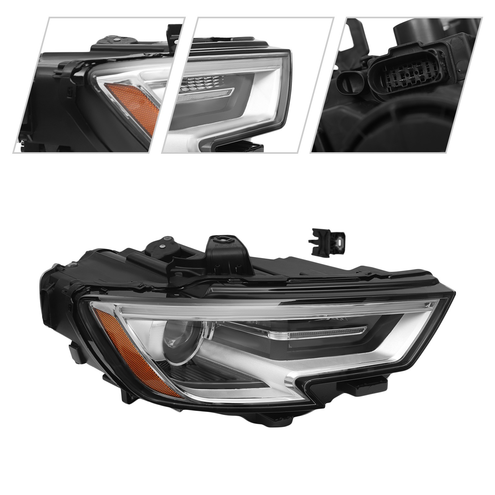 For 2017-2020 Audi A3 Xenon/HID Headlight Headlamp Assembly Right Passenger Side