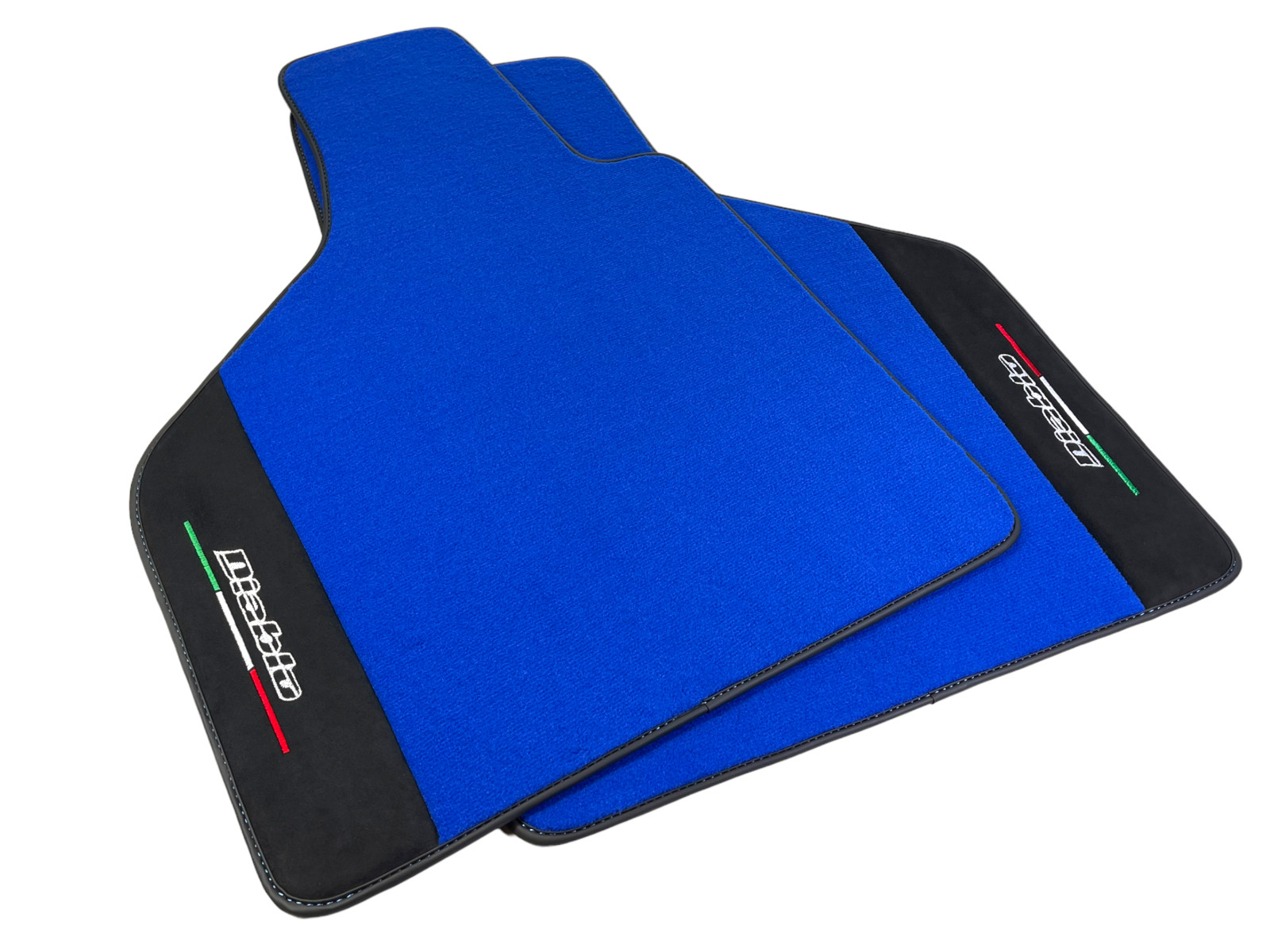 Blue Floor Mats For Lamborghini Diablo 1990-2001 With Alcantara Leather