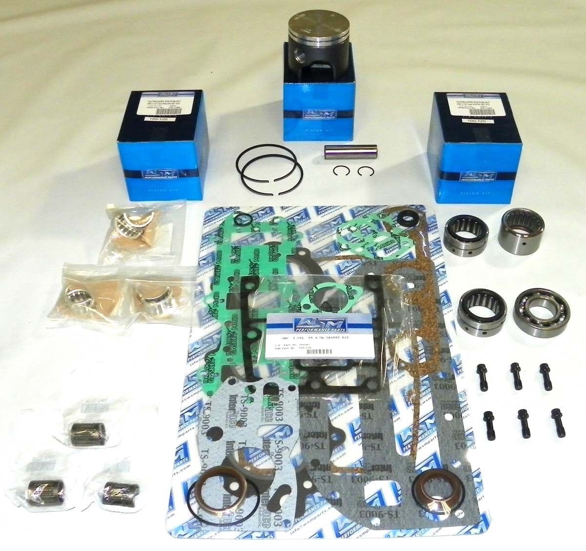 WSM Johnson Evinrude 5070 HP Power Head Rebuild Kit 10012012  020 3207 G1N