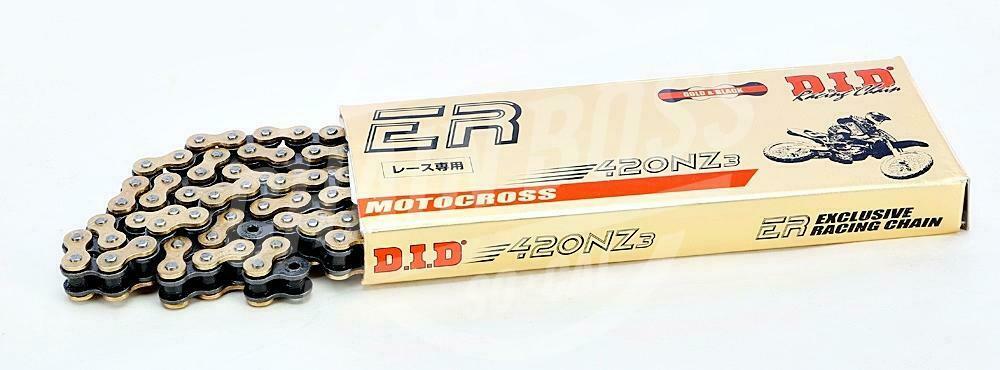 DID 420 x 112 Links NZ Super Series Non Oring Gold Drive Chain DID 420 x 112 Links NZ Super Series Non Oring Gold Drive Chain