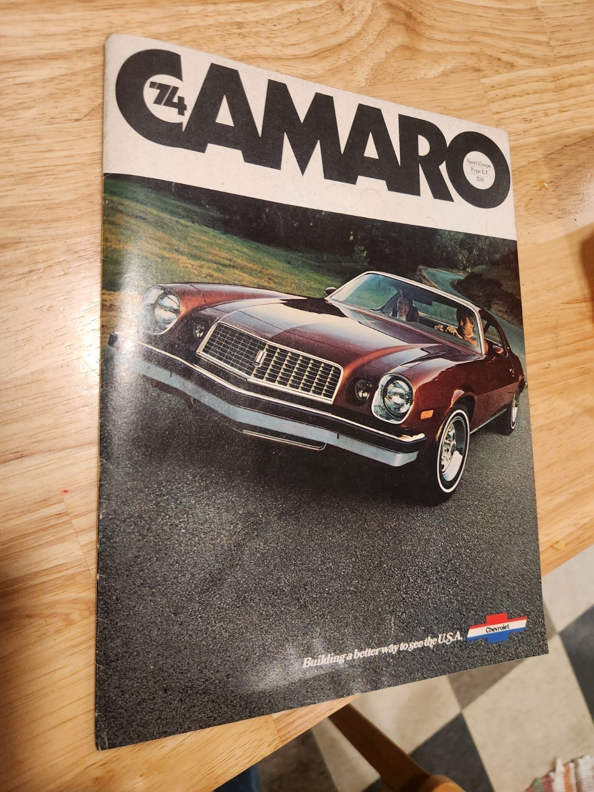 1974 Chevrolet Camaro Dealer Sales Brochure Z28 Type LT Sport Coupe Original