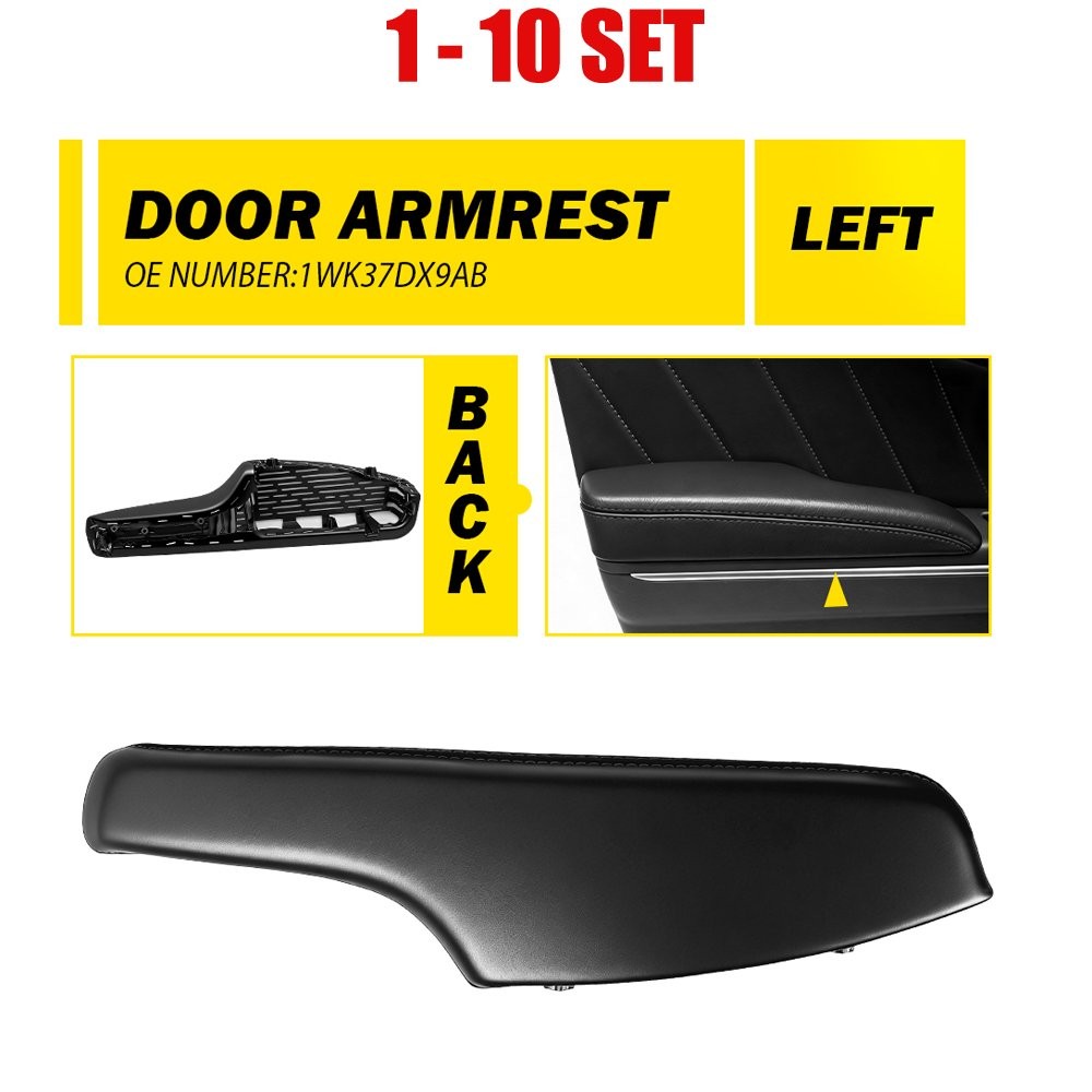 1-10X For 2011-2023 DODGE CHARGER Interior Driver Side Door Armrest Panel Black