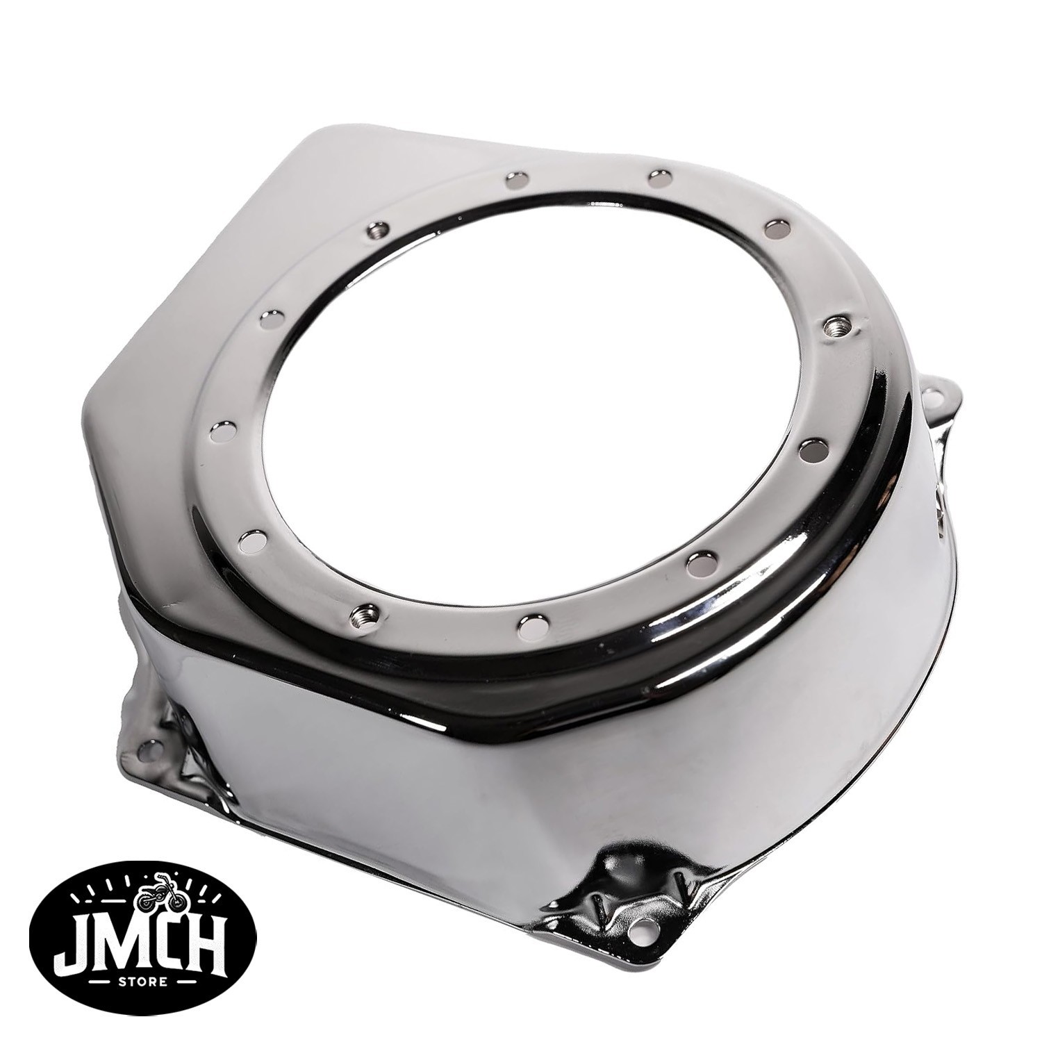 JMCH Chrome Recoil Fan Cover Shroud for Coleman B200R CT200U Mini Bike Housing