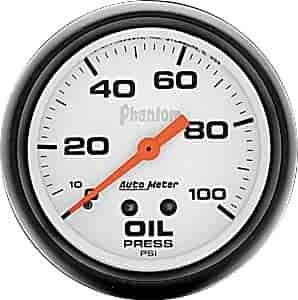 Auto Meter Phantom Oil Pressure Gauge 2-5/8
