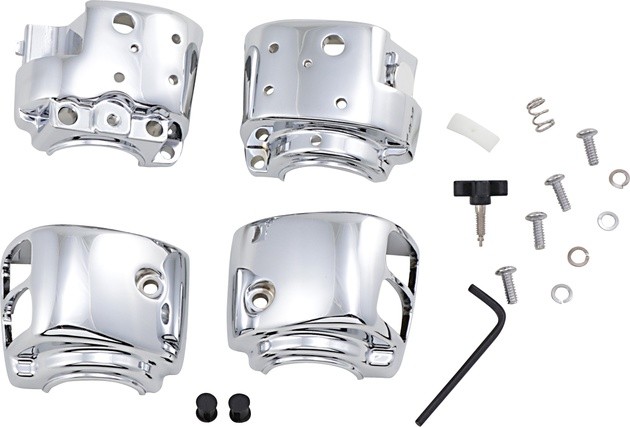 Kuryakyn Switch Housing Set Chrome #7808 Harley Davidson