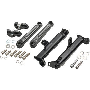 Ciro 60621 Black Extended Frame Mounted Adjustable Highway Peg Mount