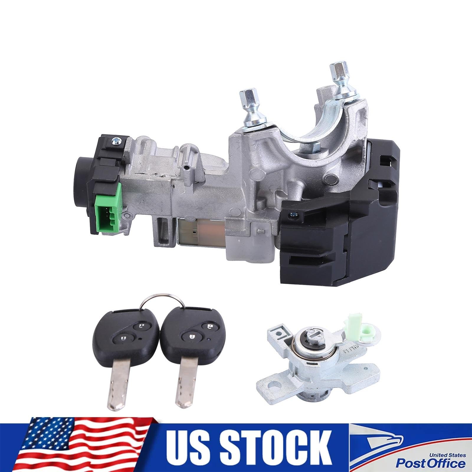 2Pcs Key Ignition Door Lock Cylinder Switch Assembly For Honda ODYSSEY 2005-2010