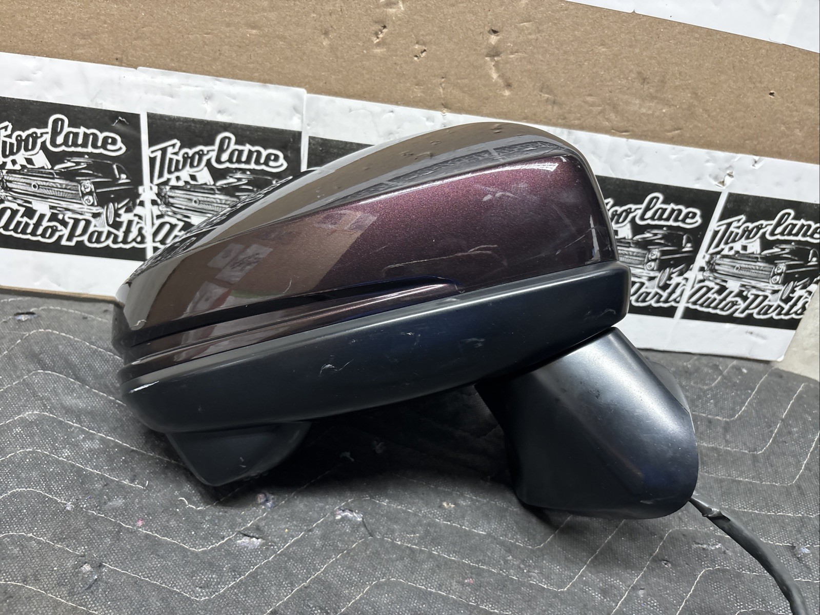 2015-2017 Honda Fit EX-L Right Passenger RH Door Mirror Camera Signal Oem Purple 2015-2017 Honda Fit EX-L Right Passenger RH Door Mirror Camera Signal Oem Purple