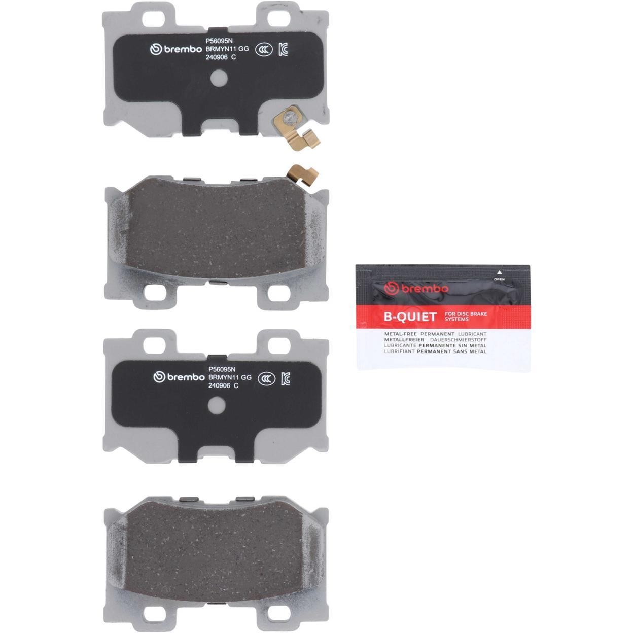 Brembo Rear Disc Brake Pad Set for 2010 Nissan 370Z 40th Anniversary Edition