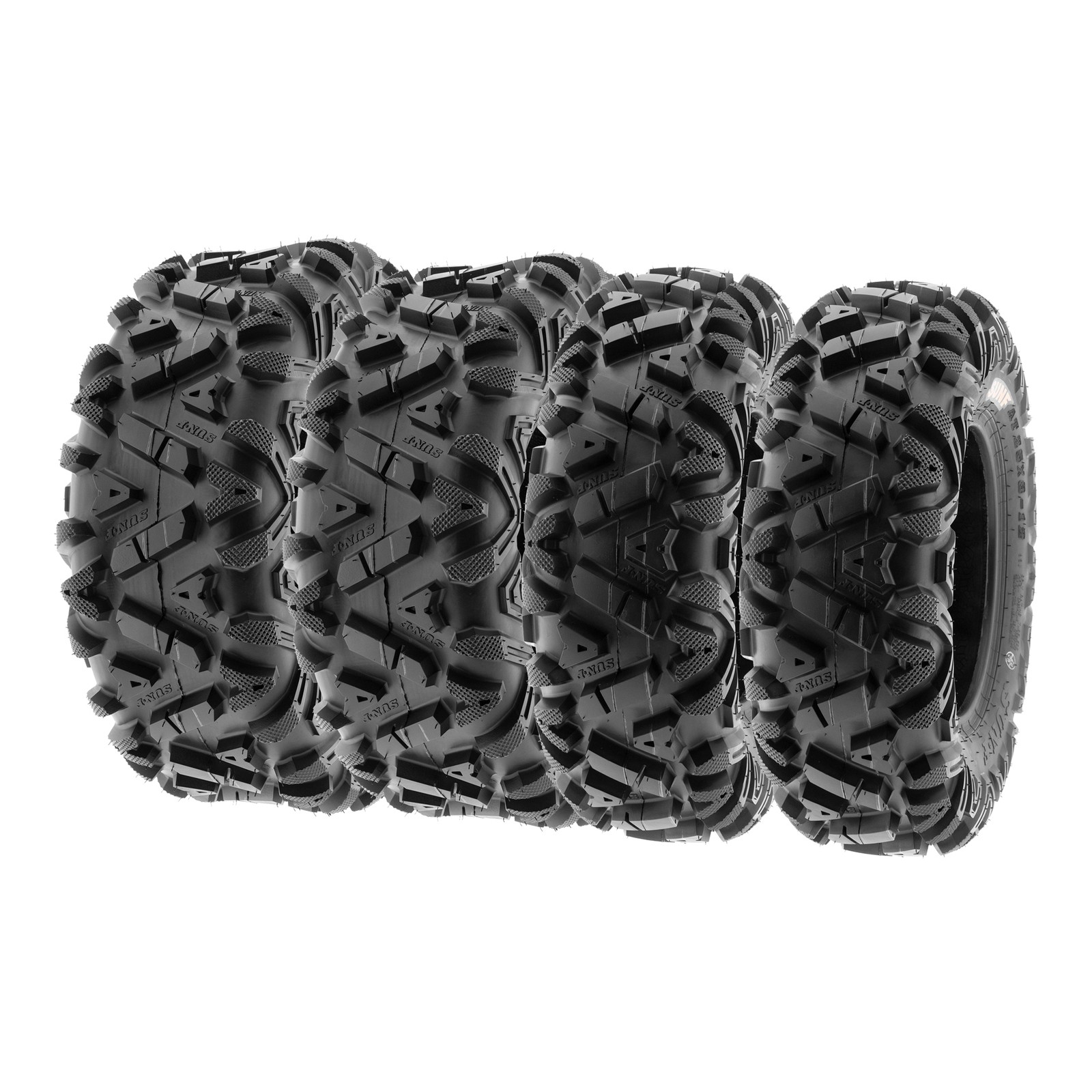 SunF 26x9-12 26x11-12 All Terrain Tires ATV UTV 6 PR A033 POWER I - Bundle set
