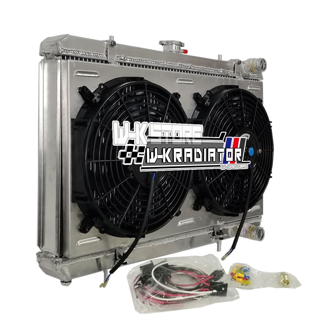 Aluminum Radaitor+Fans +SHROUD For 1989-1994 1990 1991 92 NISSAN 240SX S13 KA24