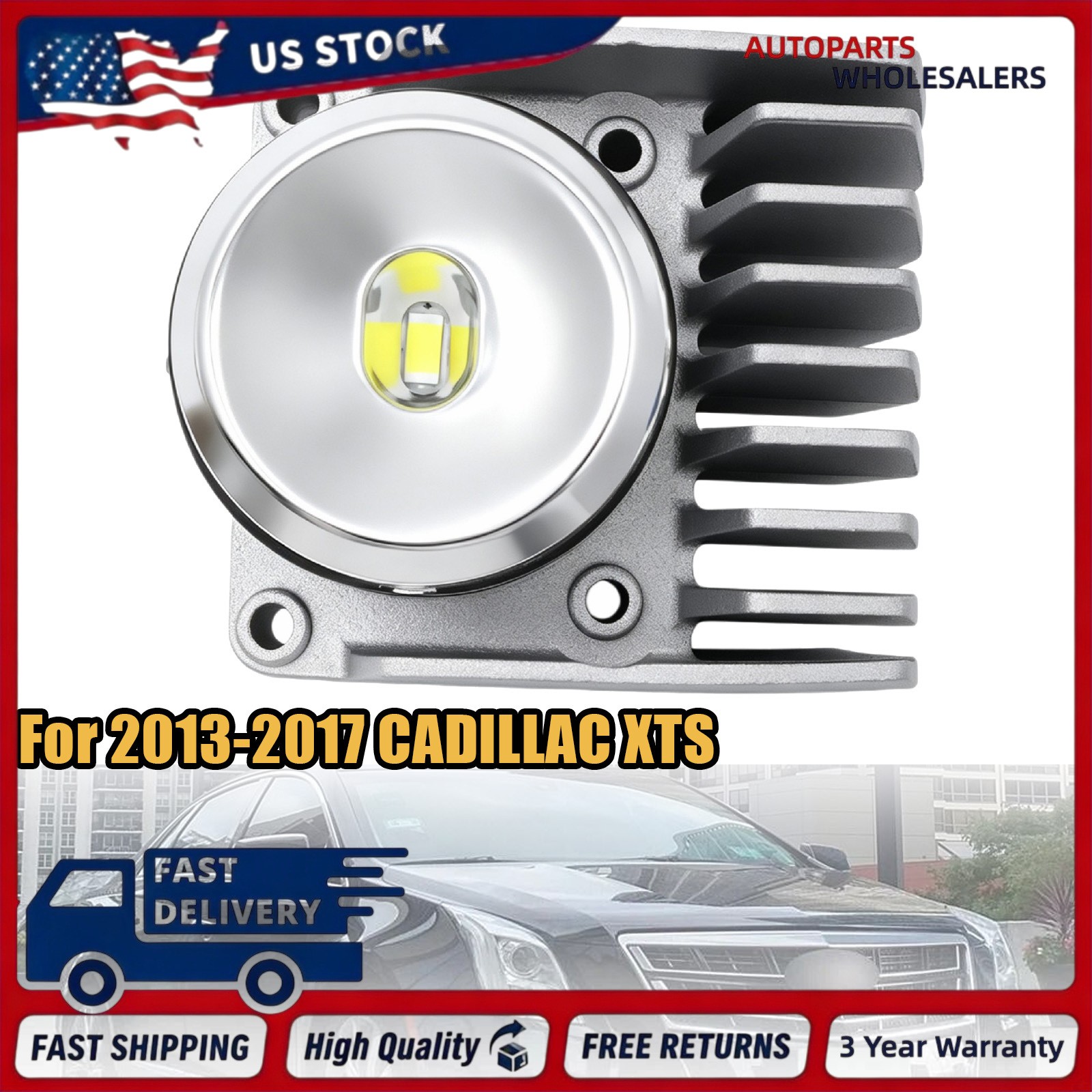 For 2013-2017 CADILLAC XTS DAY TIME RUNNING LIGHT DIODE HID T4F NEW 22791374