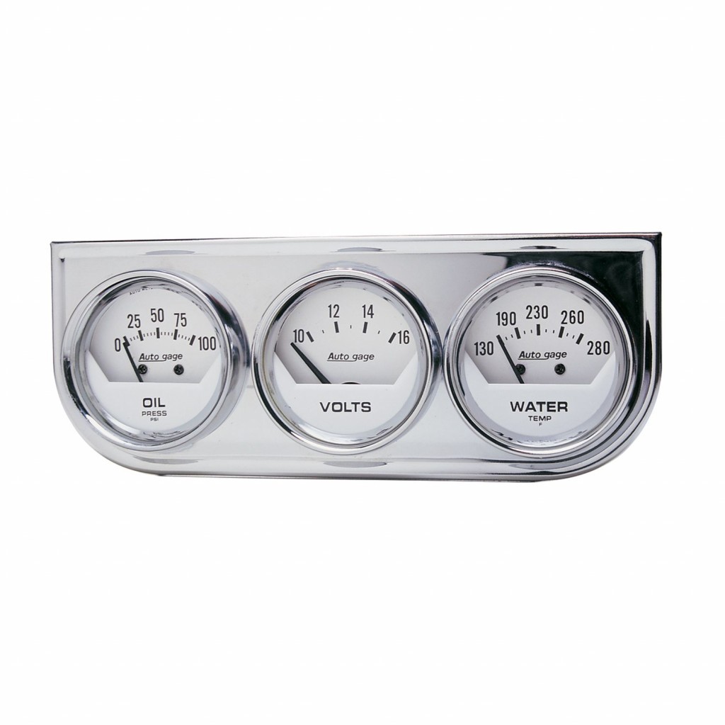 AutoMeter Oil Pressure/Water Temperature 2in 0-100 PSI/16 Volt AutoGage