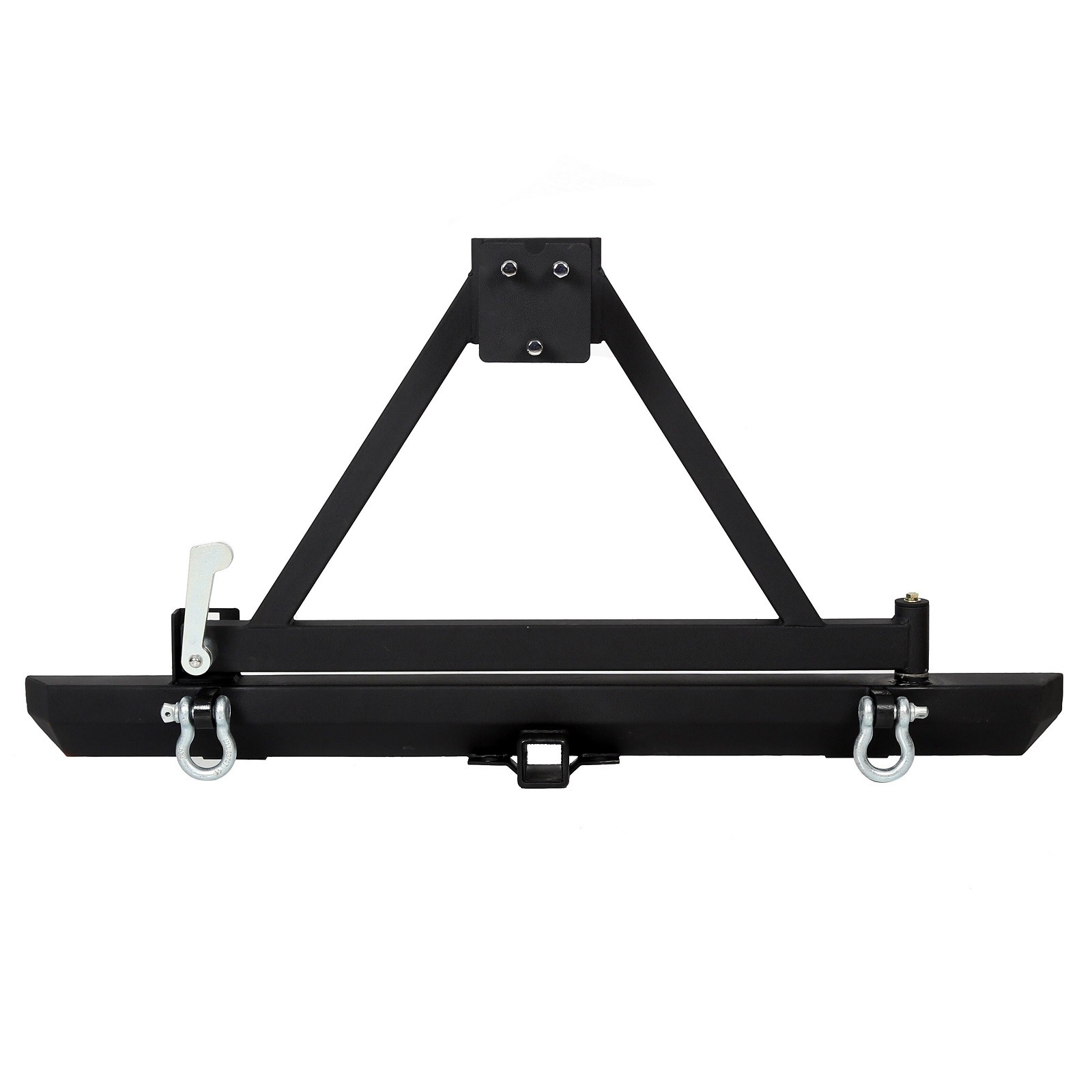 Rear Bumper with Tire Carrier & D-Ring Fit for 87-96 YJ & 97-06 TJ Jeep Wrangler