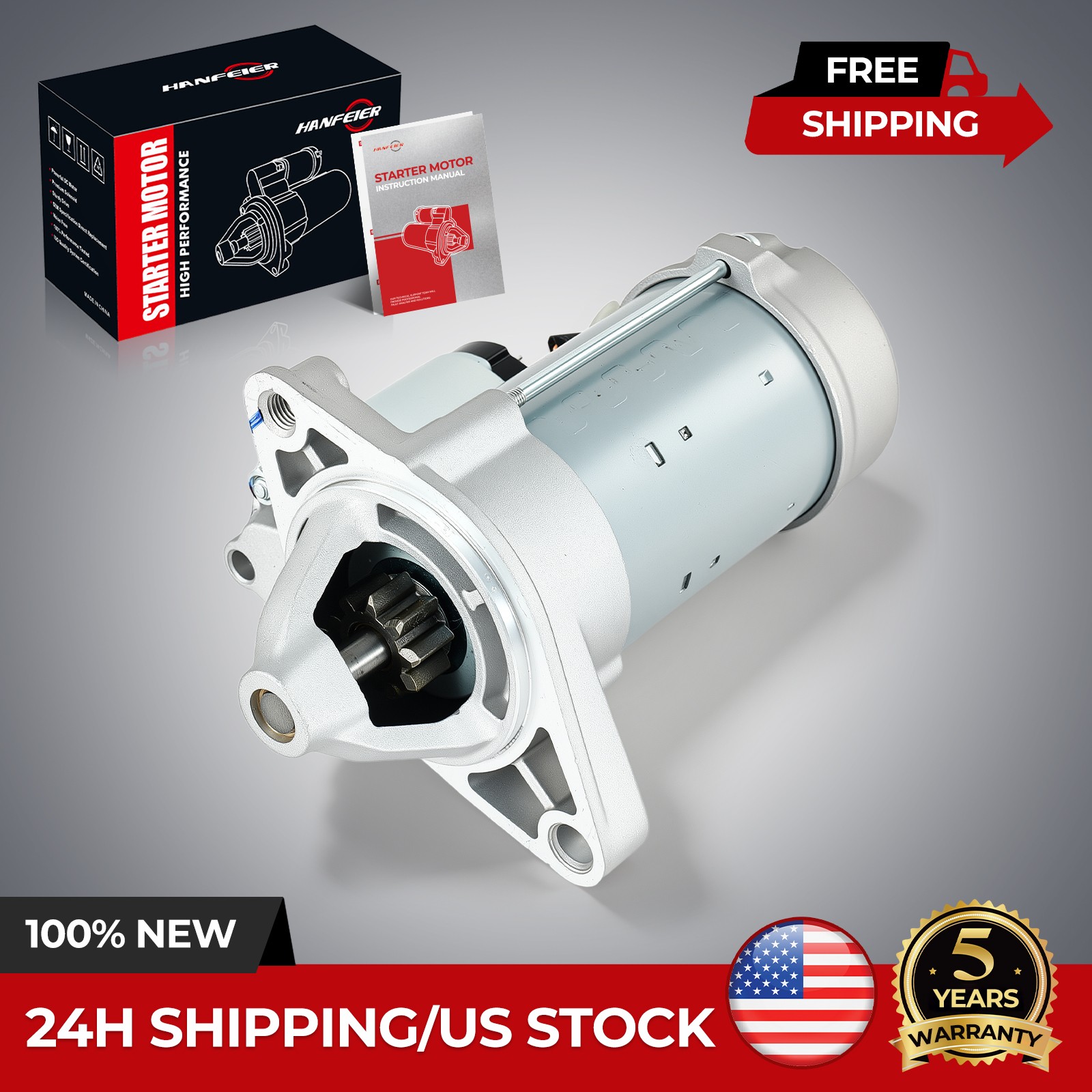 Starter For 2009-2013 Toyota Corolla Matrix 09-10 Pontiac Vibe 1.8L 19049 Starter For 2009-2013 Toyota Corolla Matrix 09-10 Pontiac Vibe 1.8L 19049