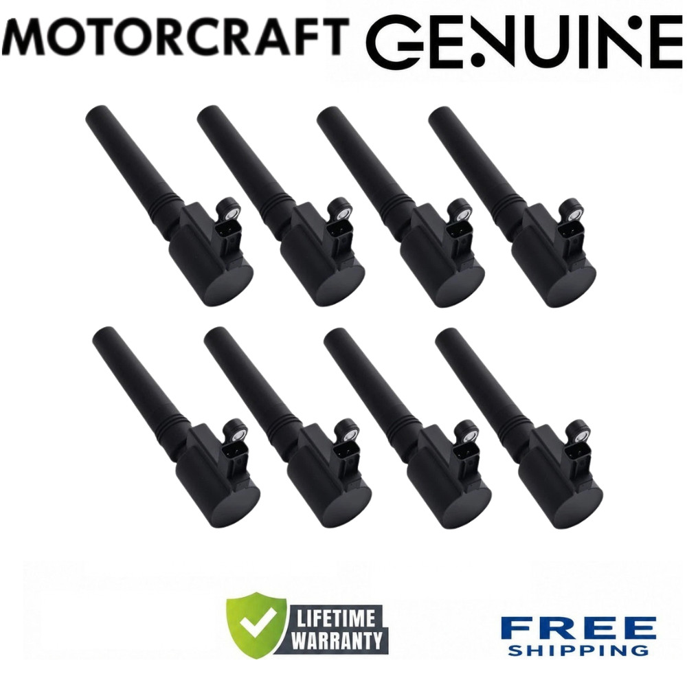 OEM NEW MOTORCRAFT x8 Ignition Coils Fits 2002-2005 Ford Thunderbird 3.9L V8